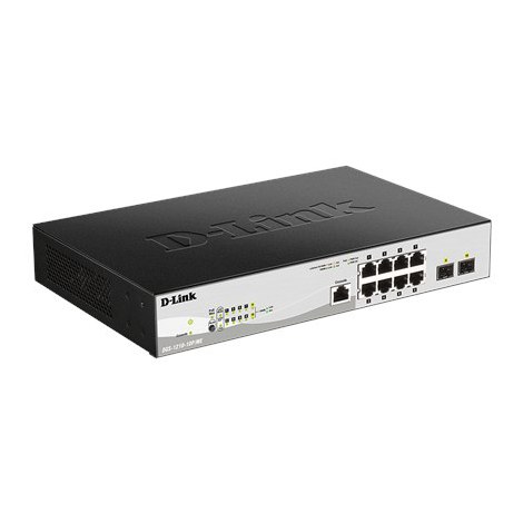 D-Link | 10-Port Gigabit PoE Metro Ethernet Switch | DGS-1210-10P/ME | Managed L2 | Desktop | 10/100 Mbps (RJ-45) ports quantity - 2
